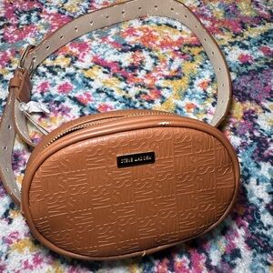 Steve Madden Brown Embossed Crossbody Bag